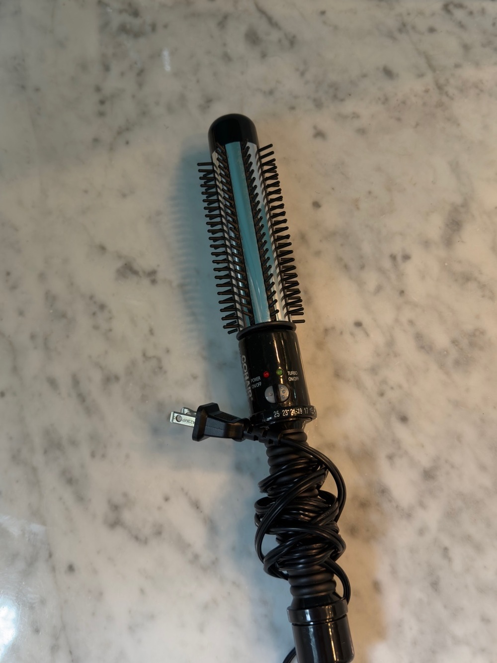 Conair Instant Heat Curling Iron Brush with 1-1/4 in Barrel